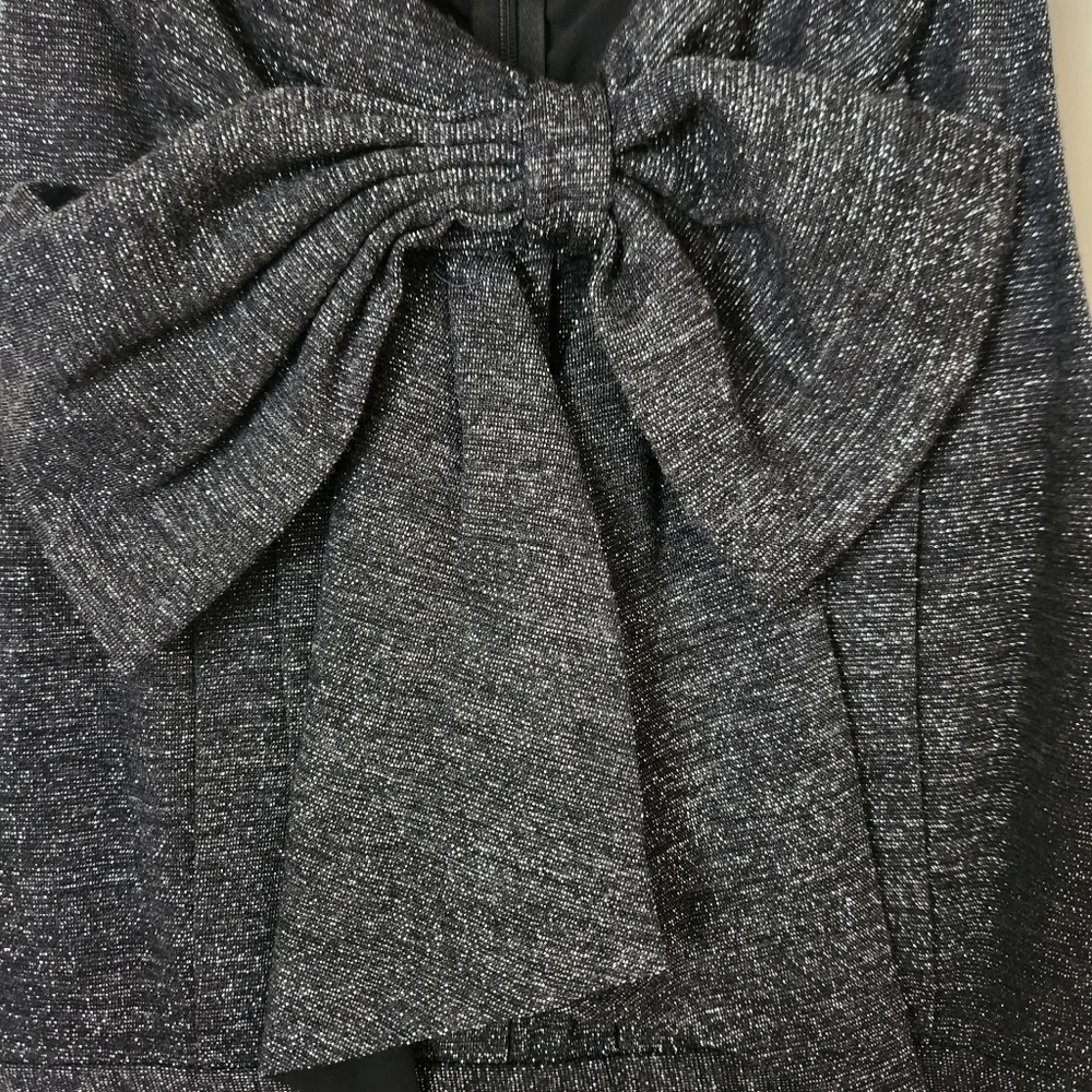 Kate Spade | Lucinda Wool Blend Metallic Bow Front Sleeveless Dress - Size 0